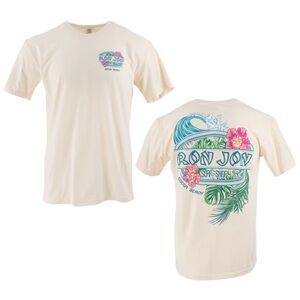 Ron Jon Pensacola Beach FL Floral Surf Short Sleeve T-Shirt
